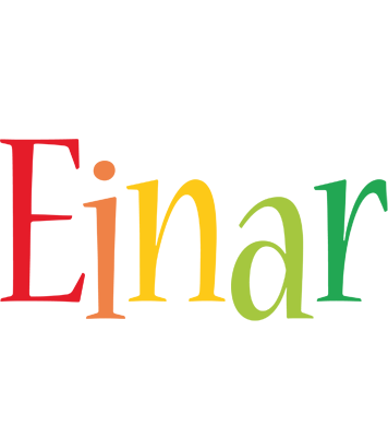 Einar birthday logo