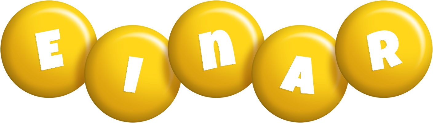 Einar candy-yellow logo