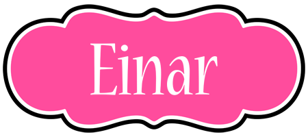 Einar invitation logo