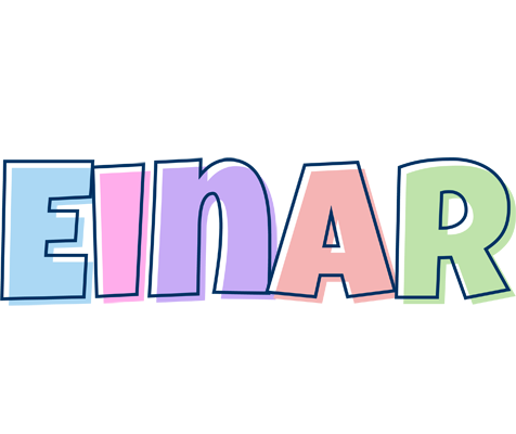 Einar pastel logo