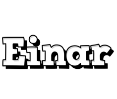 Einar snowing logo