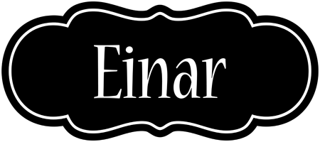 Einar welcome logo