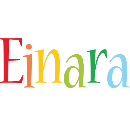Einara birthday logo