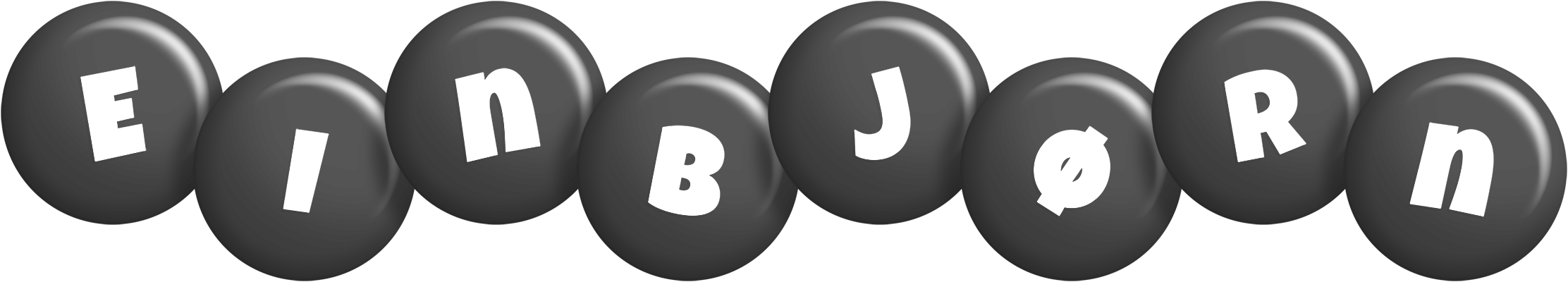 Einbjørn candy-black logo