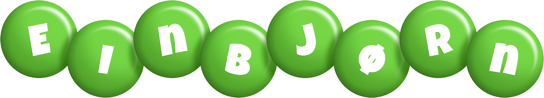 Einbjørn candy-green logo