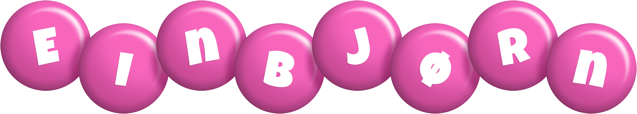 Einbjørn candy-pink logo