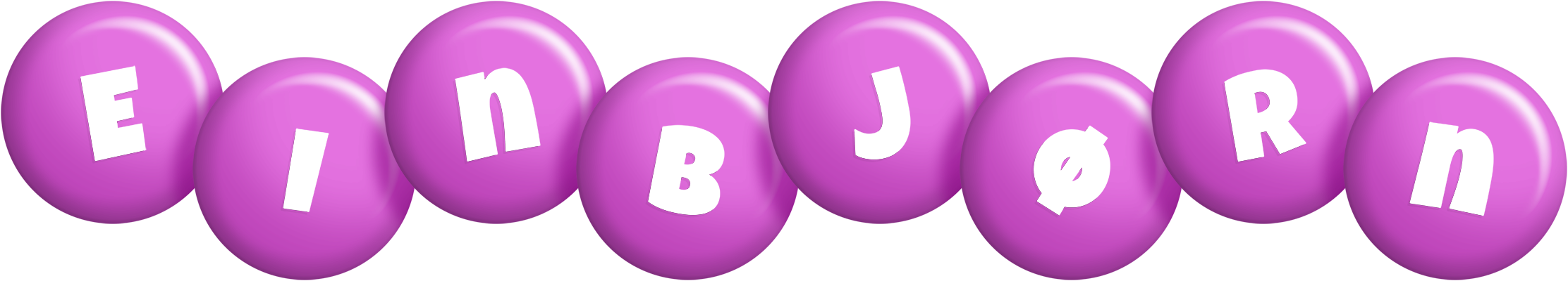 Einbjørn candy-purple logo