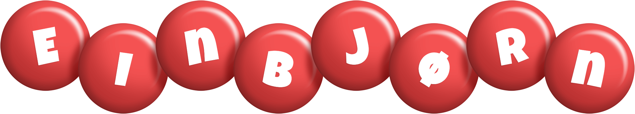 Einbjørn candy-red logo