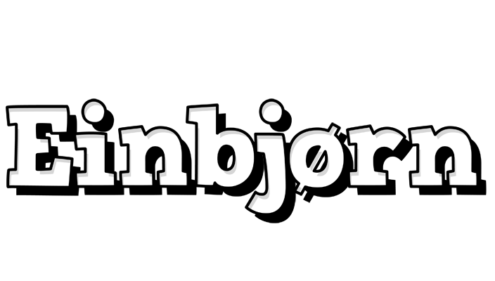Einbjørn snowing logo