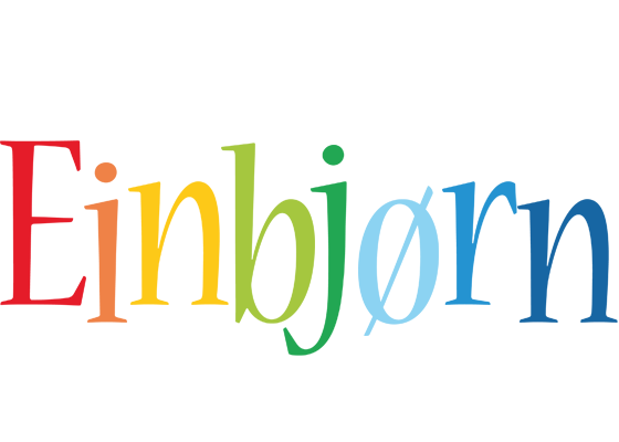 Einbjørn birthday logo