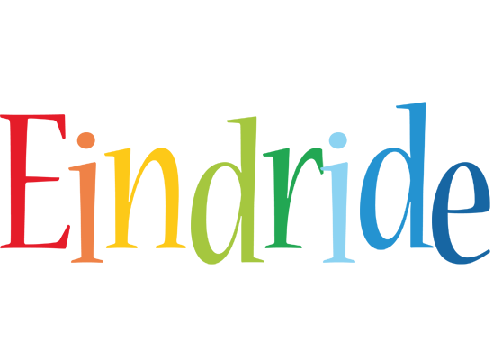 Eindride birthday logo