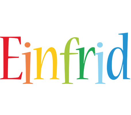 Einfrid birthday logo