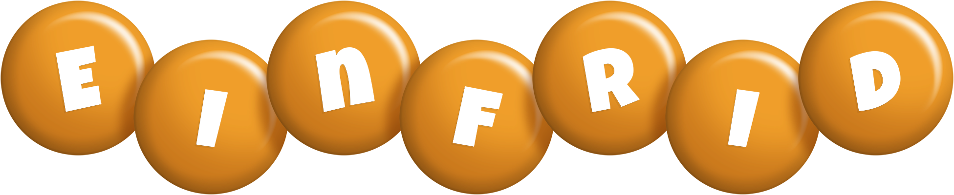 Einfrid candy-orange logo