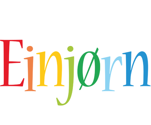 Einjørn birthday logo