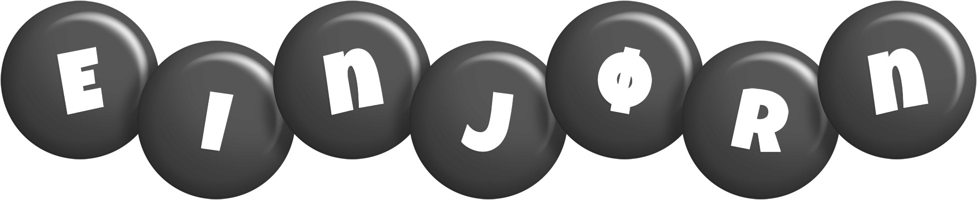 Einjørn candy-black logo