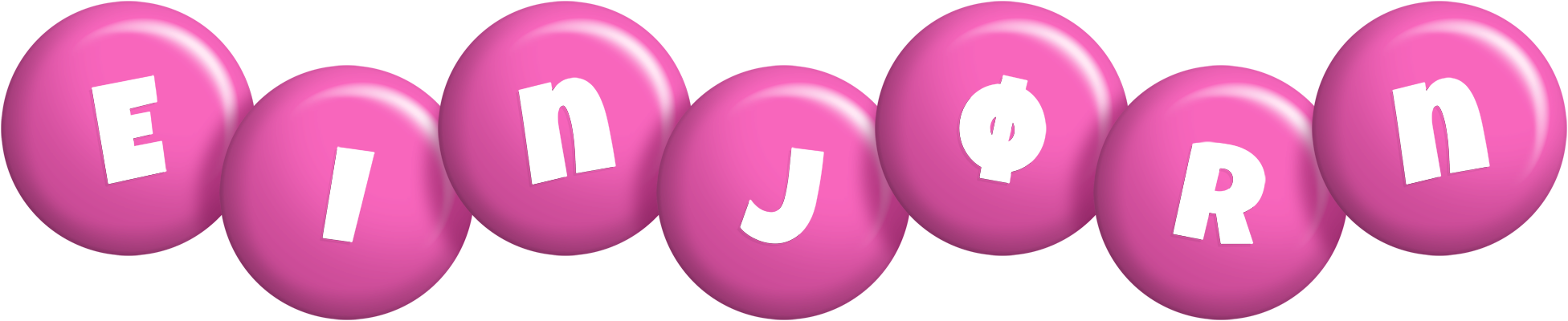 Einjørn candy-pink logo