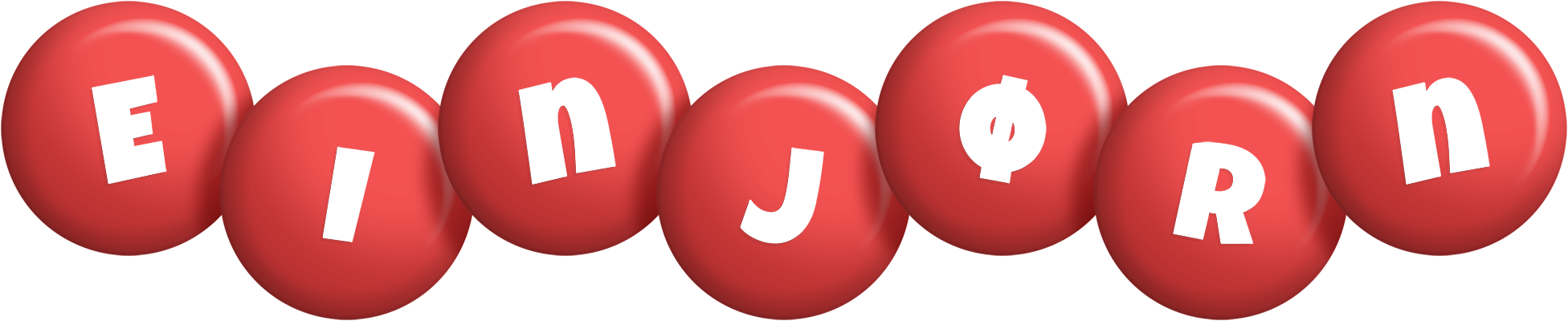Einjørn candy-red logo