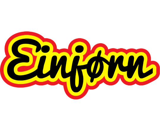 Einjørn flaming logo