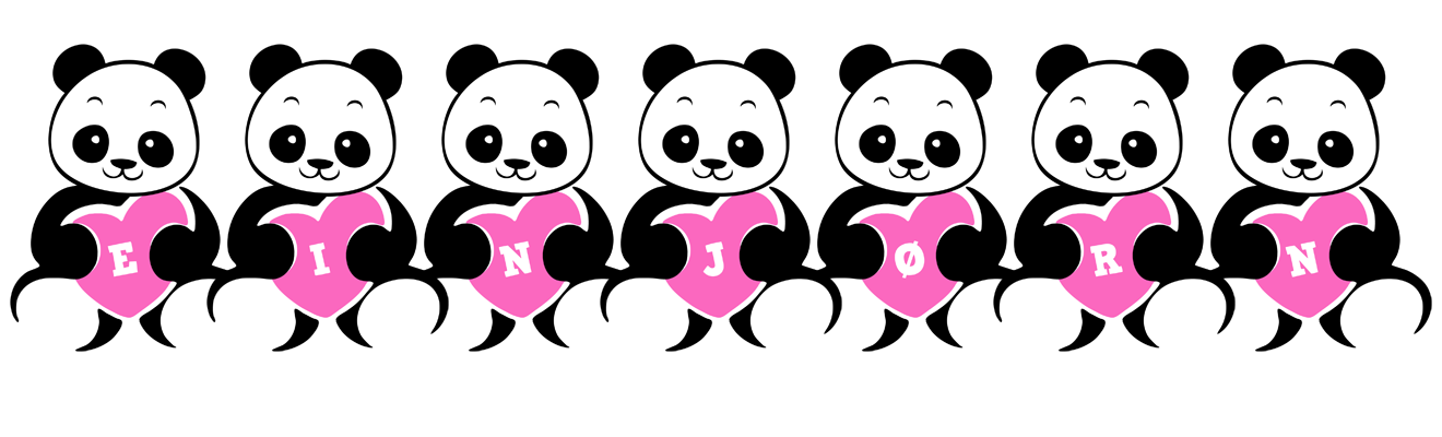 Einjørn love-panda logo