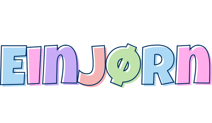 Einjørn pastel logo
