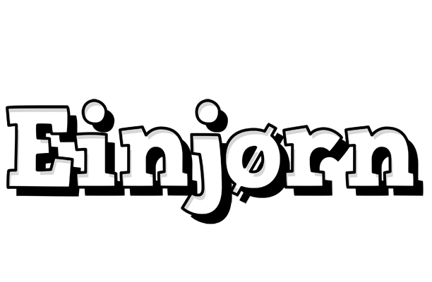 Einjørn snowing logo