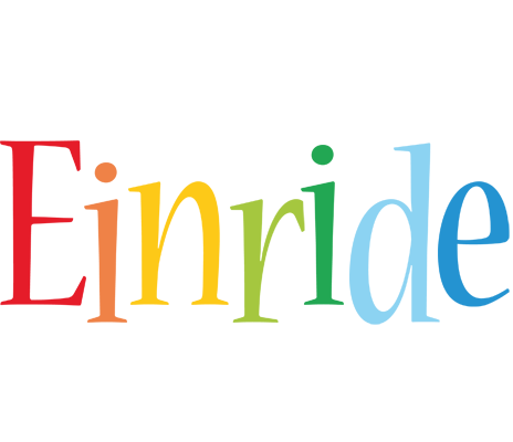 Einride birthday logo