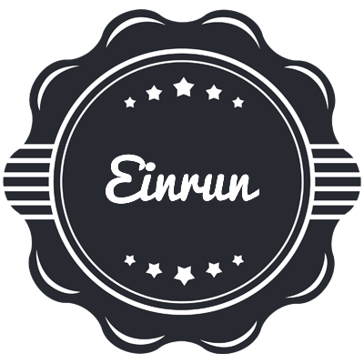Einrun badge logo