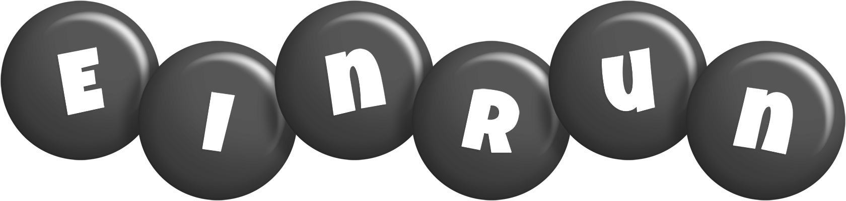 Einrun candy-black logo