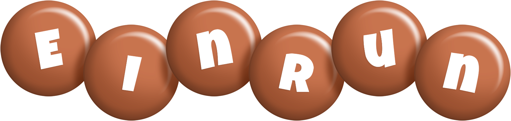 Einrun candy-brown logo