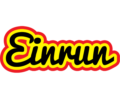 Einrun flaming logo