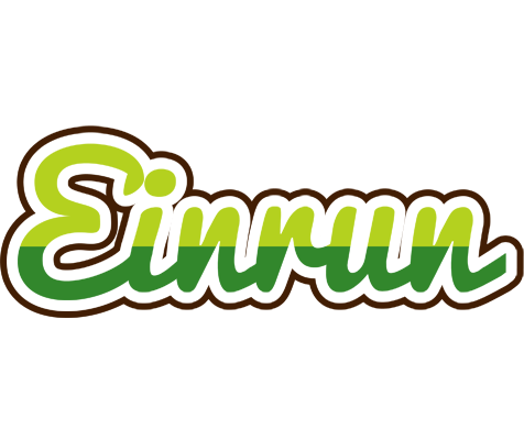 Einrun golfing logo