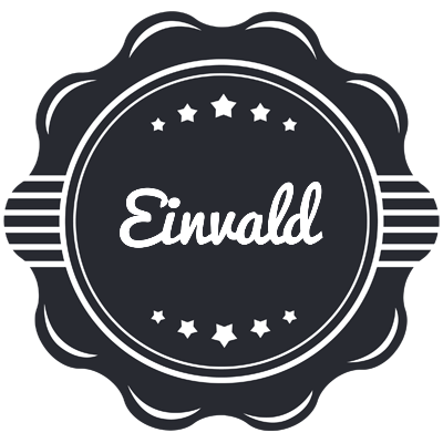 Einvald badge logo