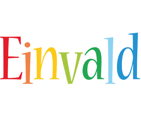 Einvald birthday logo