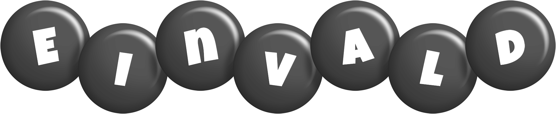 Einvald candy-black logo