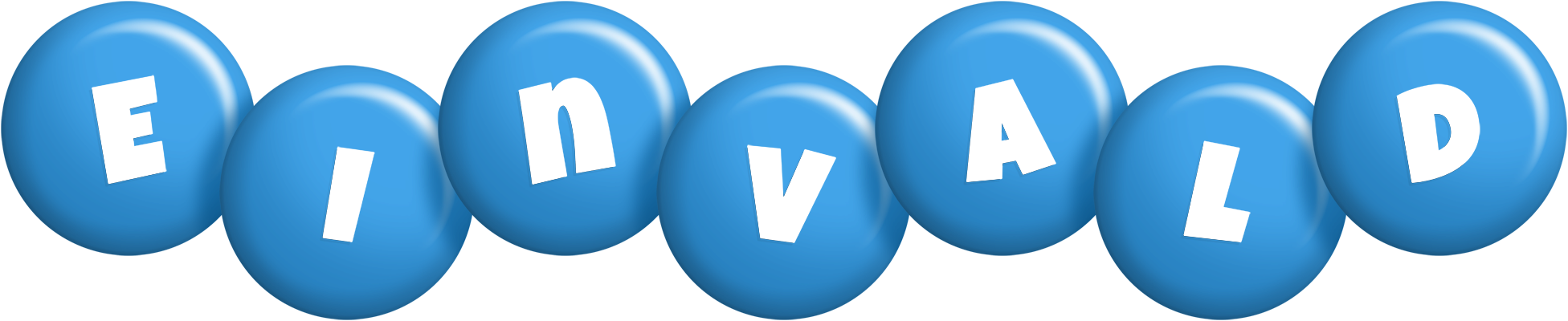 Einvald candy-blue logo