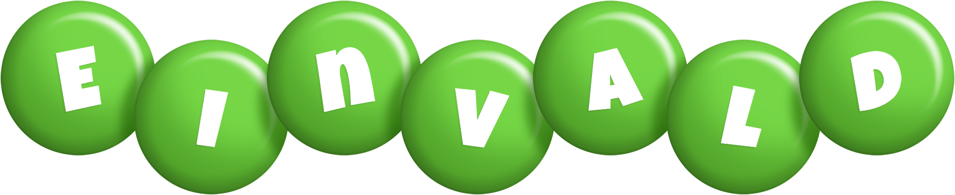 Einvald candy-green logo