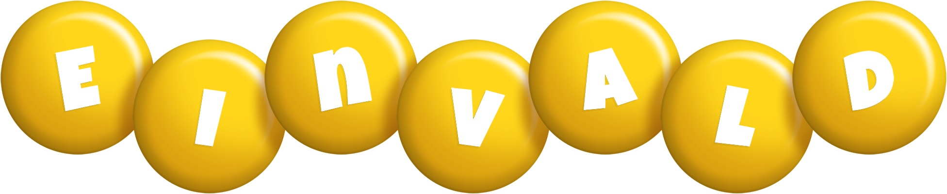 Einvald candy-yellow logo