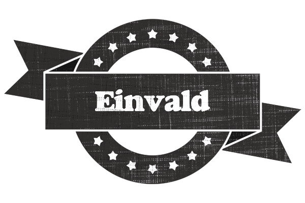 Einvald grunge logo