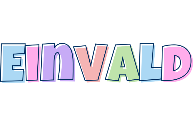 Einvald pastel logo