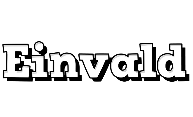 Einvald snowing logo