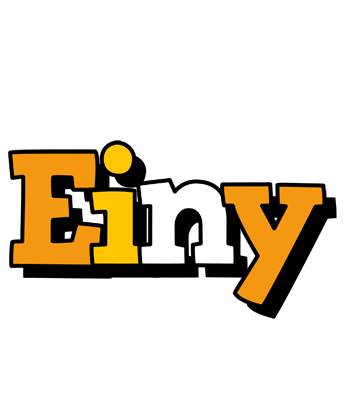 Einy cartoon logo
