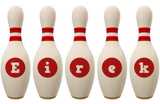 Eirek bowling-pin logo