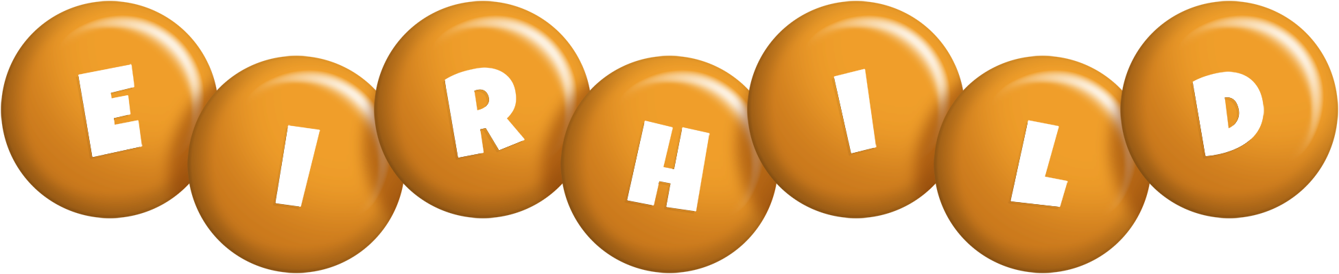 Eirhild candy-orange logo