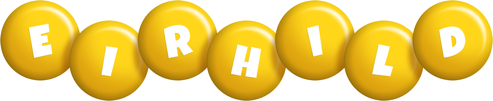 Eirhild candy-yellow logo