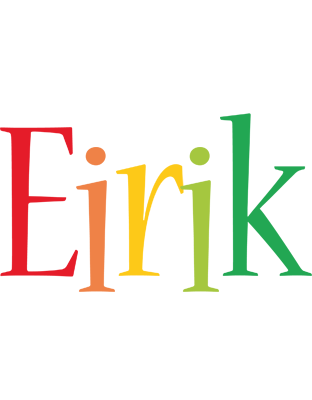 Eirik birthday logo
