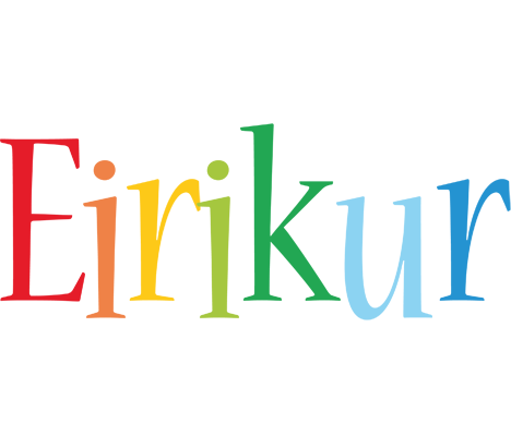 Eirikur birthday logo