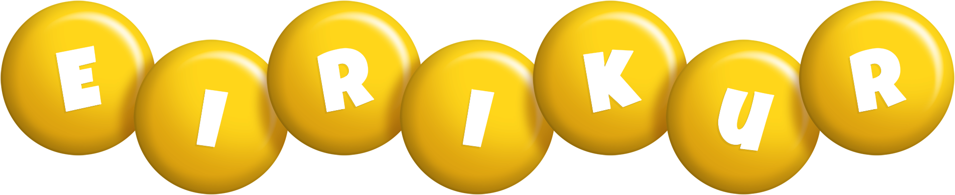 Eirikur candy-yellow logo