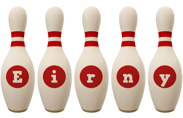 Eirny bowling-pin logo