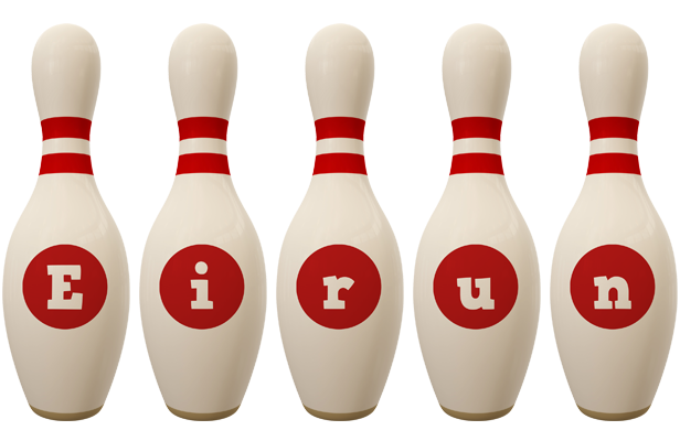 Eirun bowling-pin logo