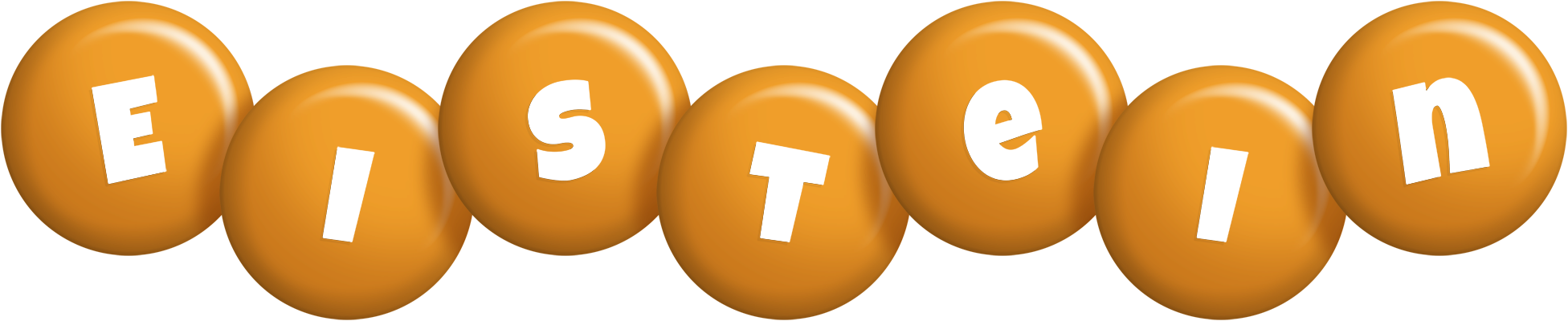 Eistein candy-orange logo